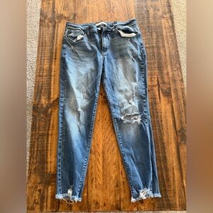 KanCan Distressed Light Blue Skinny Jeans